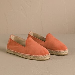 Manebí From Anthropologie Suede Espadrilles Hamptons In Orange Rust Size 39